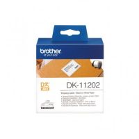 Brother DK11202 - Brother DK-11202 original thermal label roll 62x100mm - Black on White
