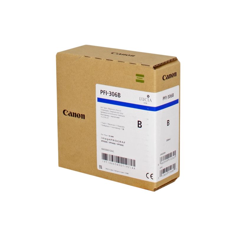 Canon 306 - 6665B001, PFI306B original inkjet cartridge - Blue