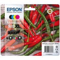 Epson 503XL - Pack x 4 cartuchos de inyección de tinta original C13T09R64010 - Negro Cian Magenta Amarillo