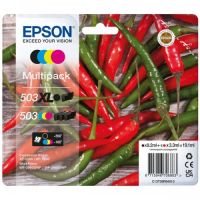 Epson 503XL - Pack x 4 Tintenstrahl Original C13T09R94010 , 503XL503 - Black Cyan Magenta Yellow