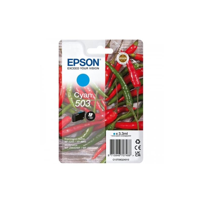 Epson 503 - C13T09Q24010 original inkjet cartridge - Cyan