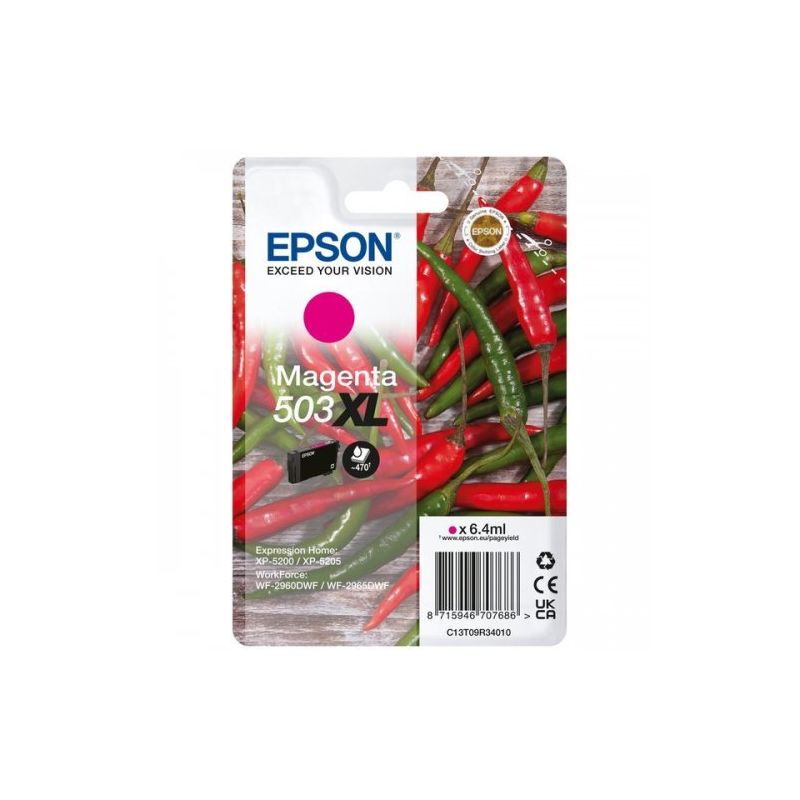 Epson 503XL - Cartucho de inyección de tinta original C13T09R34010 - Magenta