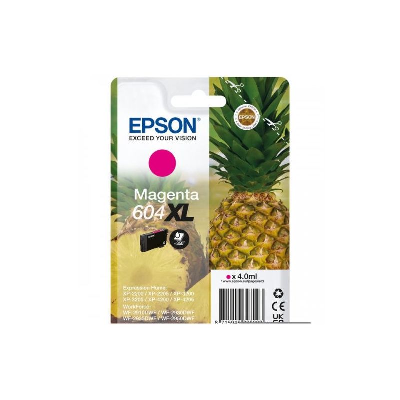 Epson 604XL - C13T10H34010 original inkjet cartridge - Magenta