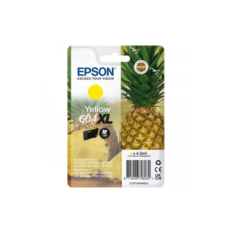 Epson 604XL - C13T10H44010 original inkjet cartridge - Yellow