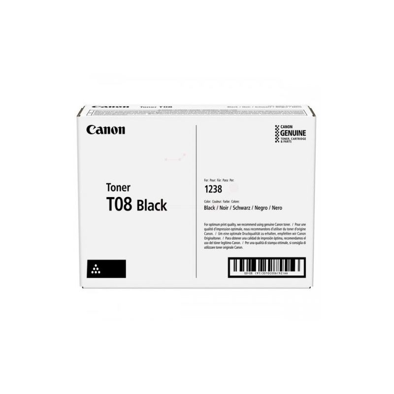 Canon T08 - Tóner original 3010C006, T08 - Negro