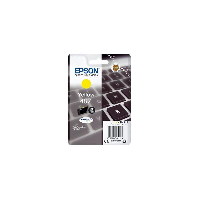 Epson 407 - Cartucho de inyección de tinta original C13T07U440 - Amarillo