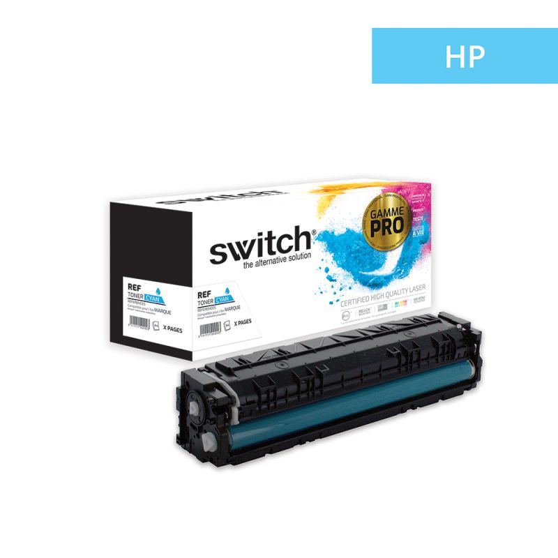 Hp 201X - SWITCH 'Gamme PRO' CF401X, 201X compatible toner - Cyan