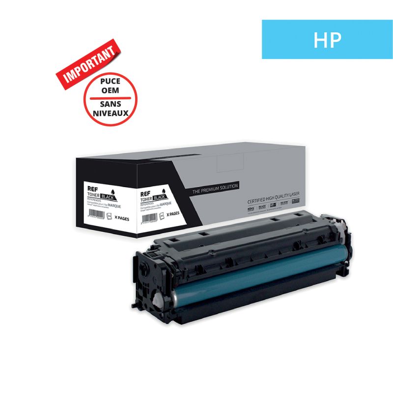 Hp 415X - Toner puce OEM équivalent à W2030X, 415X - Black