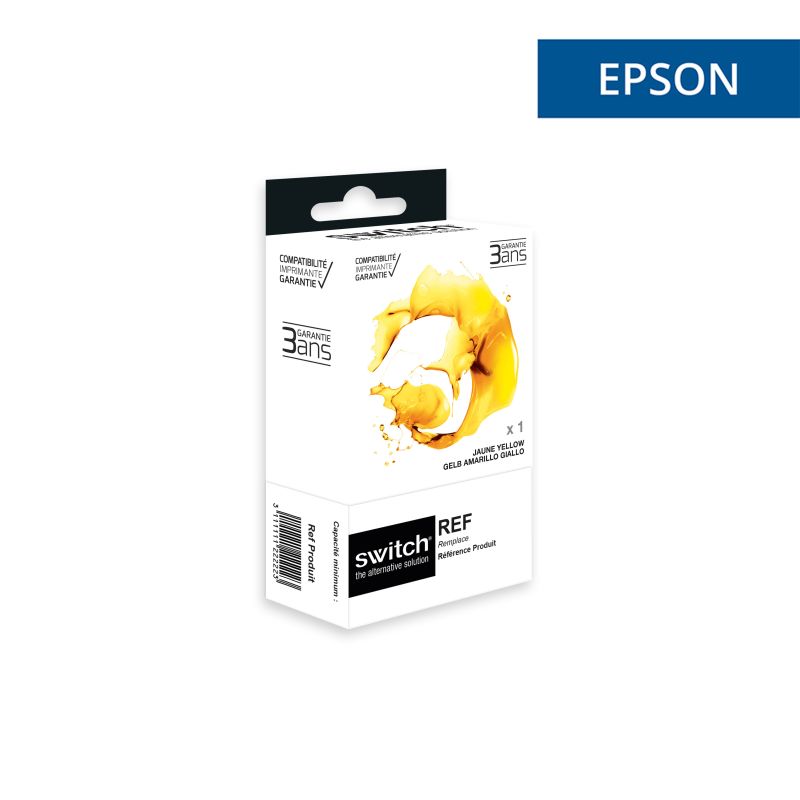 Epson 408XL - SWITCH cartouche jet d'encre équivalent à C13T09K44010 - Yellow