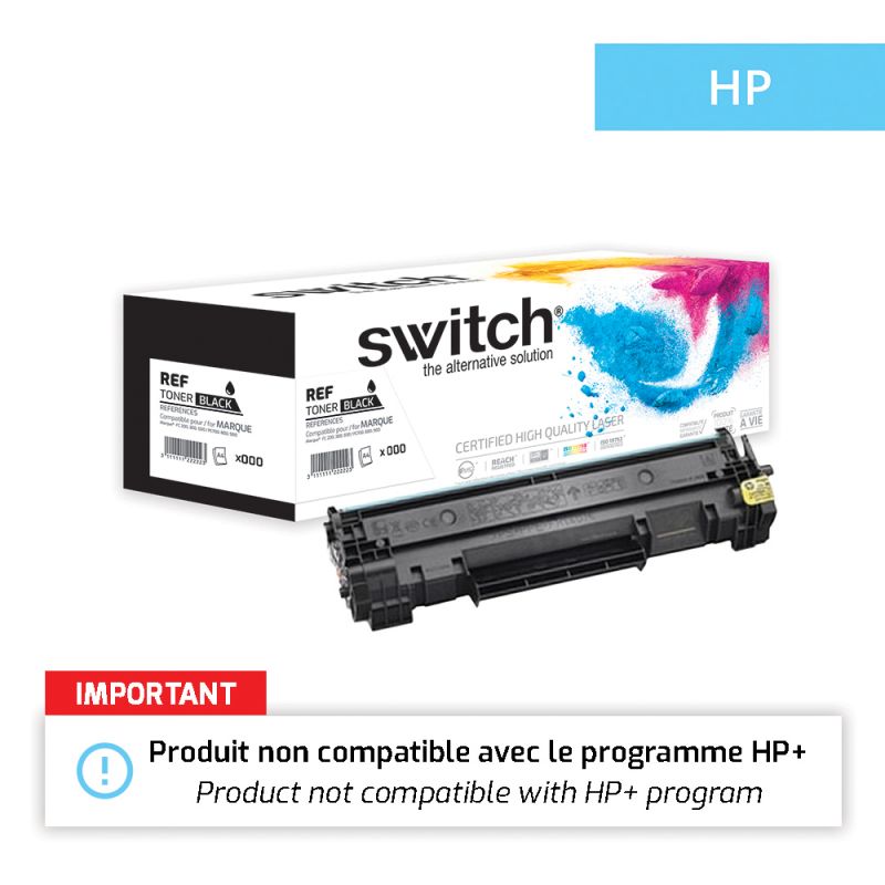 Hp 135A - SWITCH Toner équivalent à W1350A, 135A - Black