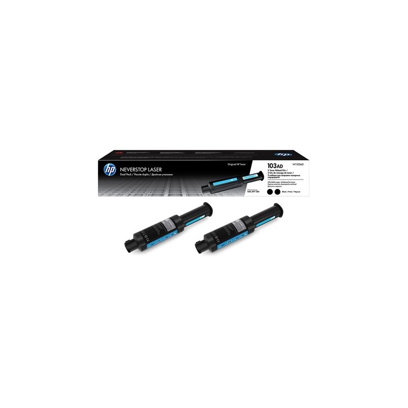 Hp 103AD - Confezione di 2 toner originali Hp W1103AD - Nero