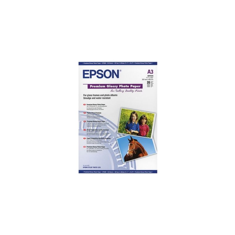 Epson - Papel A3 brillante 255g/m2 original 20 hojas - Epson S041315