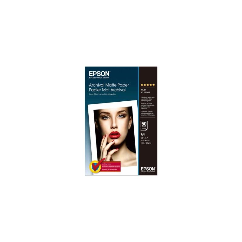 Epson - A4 matt photo paper HR 192g/m2 50 sheets - Epson S041342