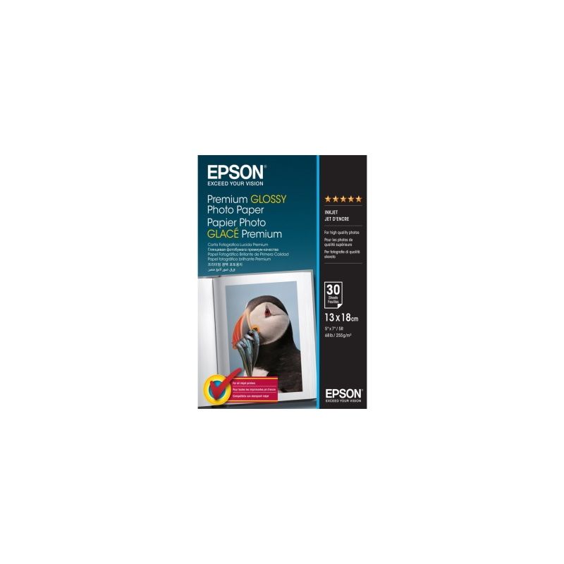 Epson - Carta 13x18 foto brillante 255g/m2 originale 30 fogli - Epson S042154