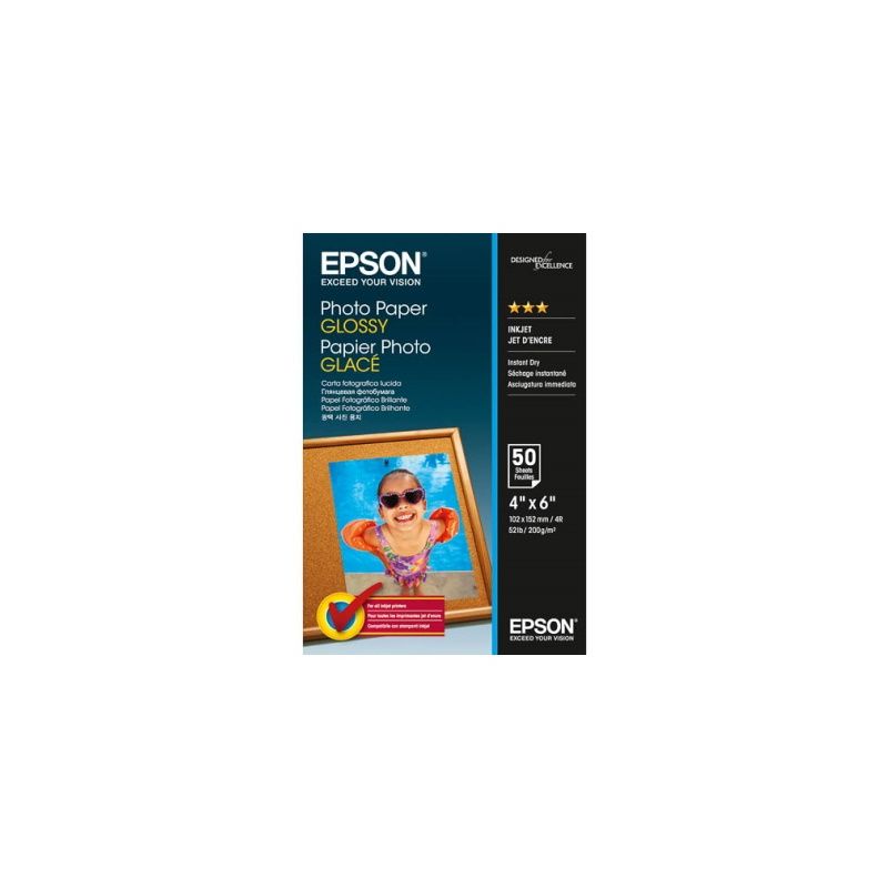 Epson - Carta A6 foto lucida 200g/m2 originale 50 fogli - Epson S042547