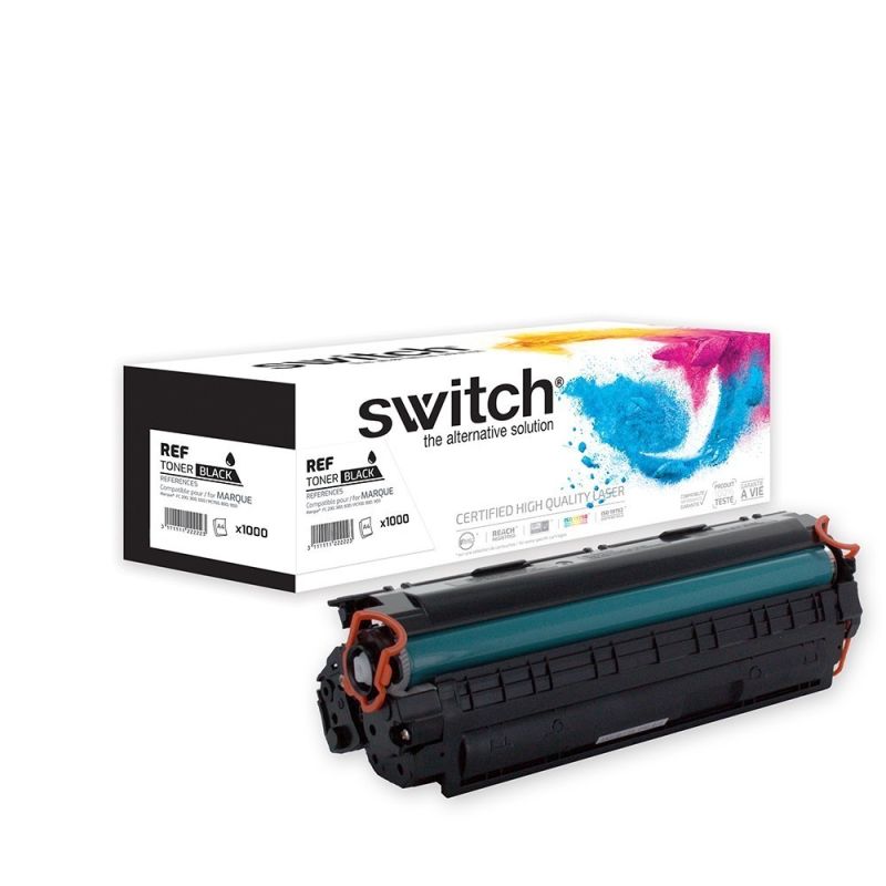 Hp 78A - SWITCH Tóner equivalente a CE278A, 78A, CRG326, 128, 328, 728 - Negro