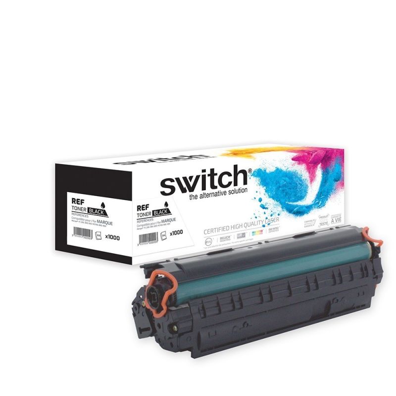 Hp 85A - SWITCH Toner entspricht CE285A, 85A, CRG125, 325, 725, 925 - Black