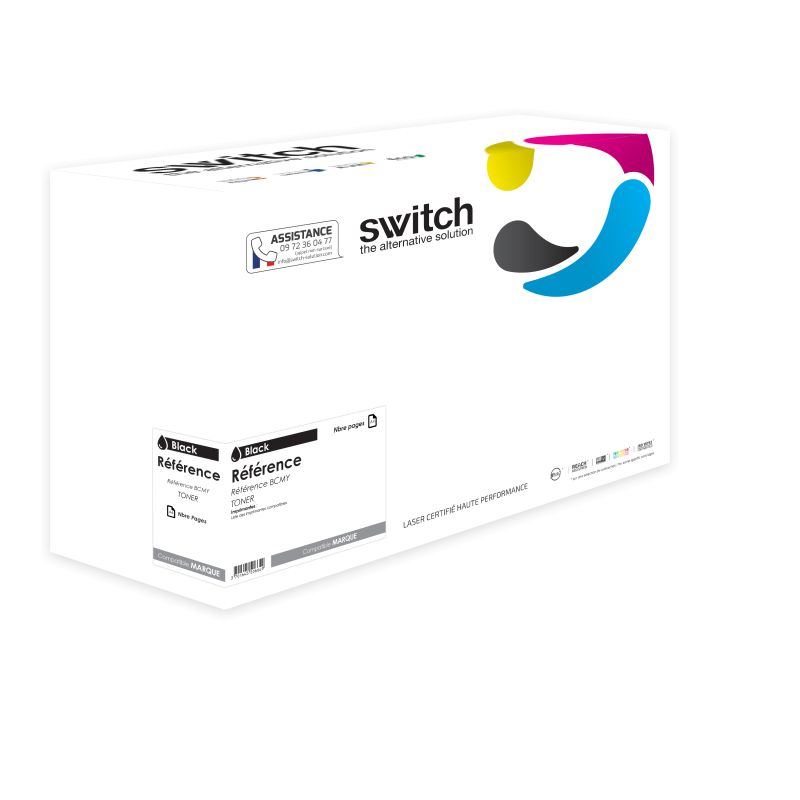 Hp 90A - SWITCH Toner entspricht CE390A, 90A - Black