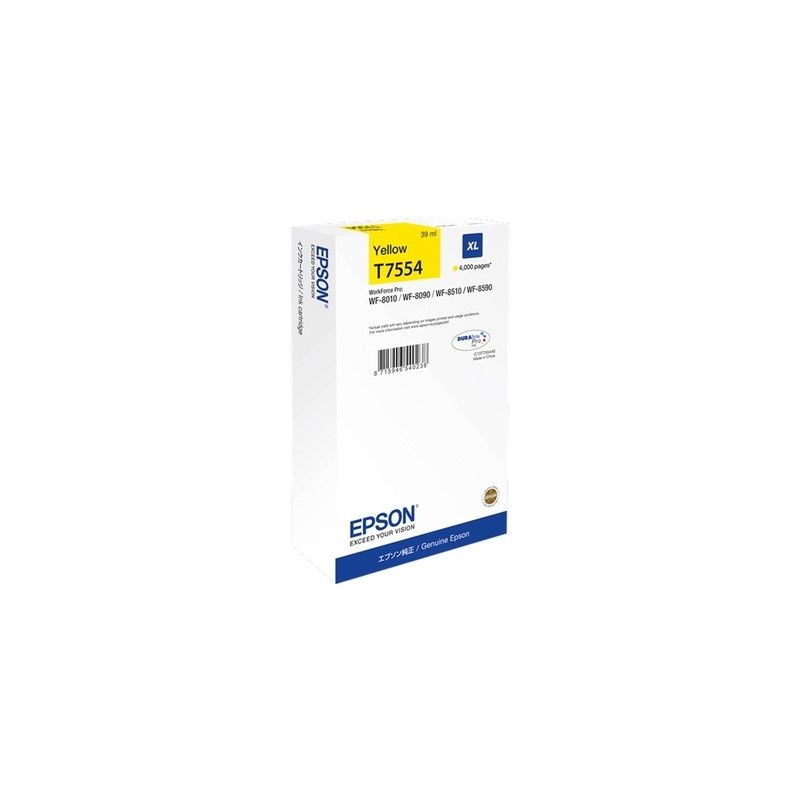 Epson T7554 - cartuccia di inchiostro originale C13T755440 - Giallo