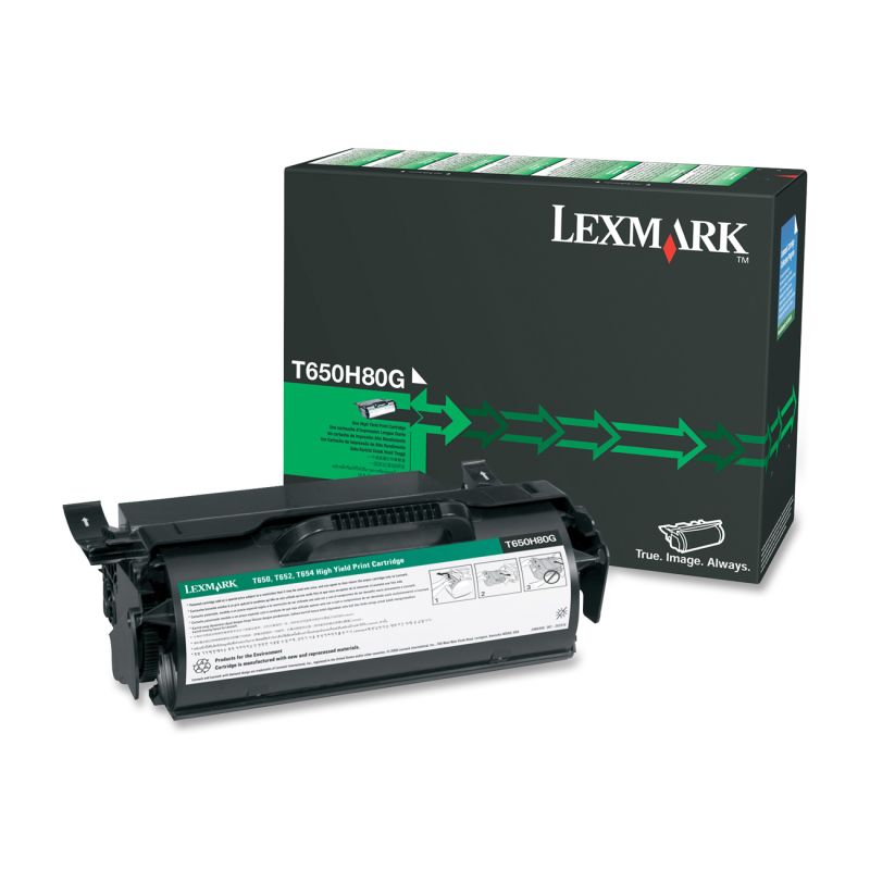 Lexmark 0T650H80G - Tóner original 0T650H80G, T650 - Negro