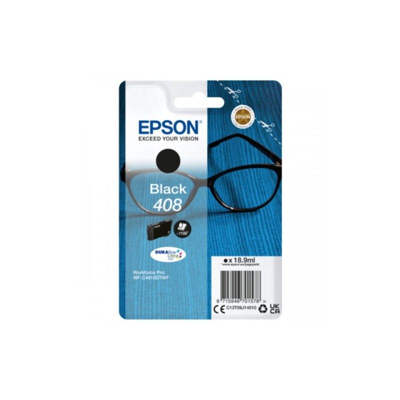 Epson 408 - Cartucho de inyección de tinta original C13T09J14010 - Negro