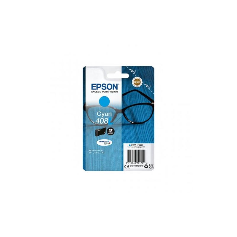 Epson 408XL - cartouche jet d'encre originale C13T09K24010 - Cyan