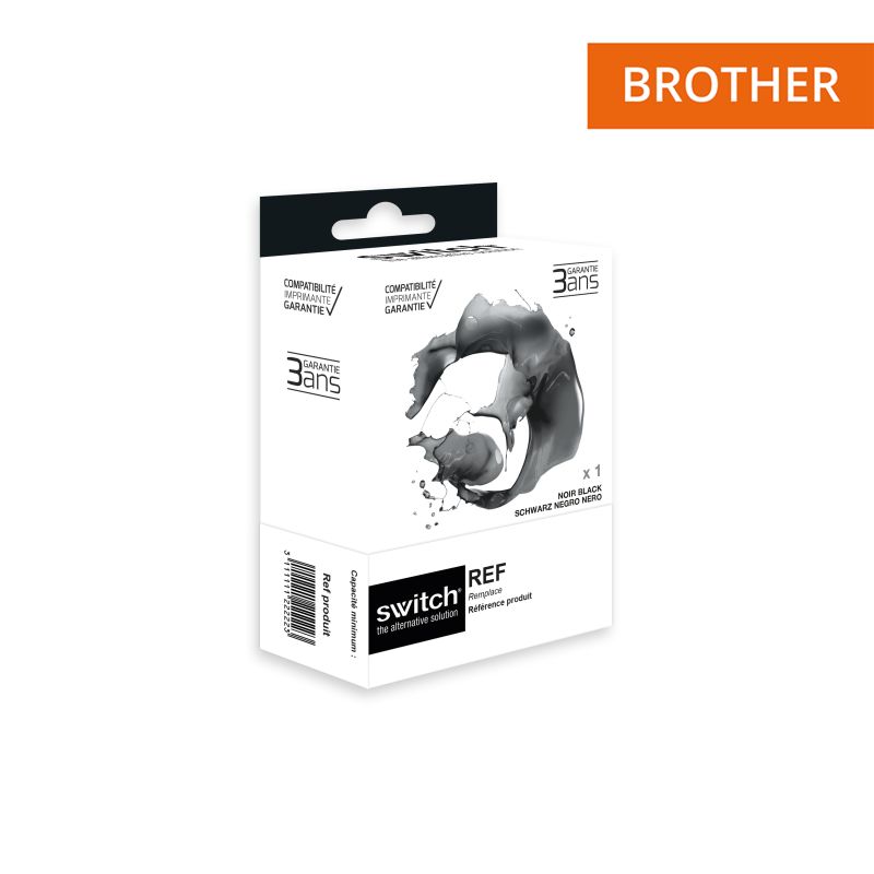 Brother 421XL - SWITCH cartouche jet d'encre équivalent à LC421XLBK - Black