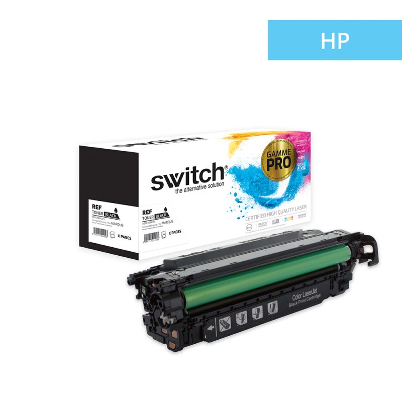 Hp 507X - SWITCH Toner 'Gamme PRO' équivalent à CE400X, 507X - Black