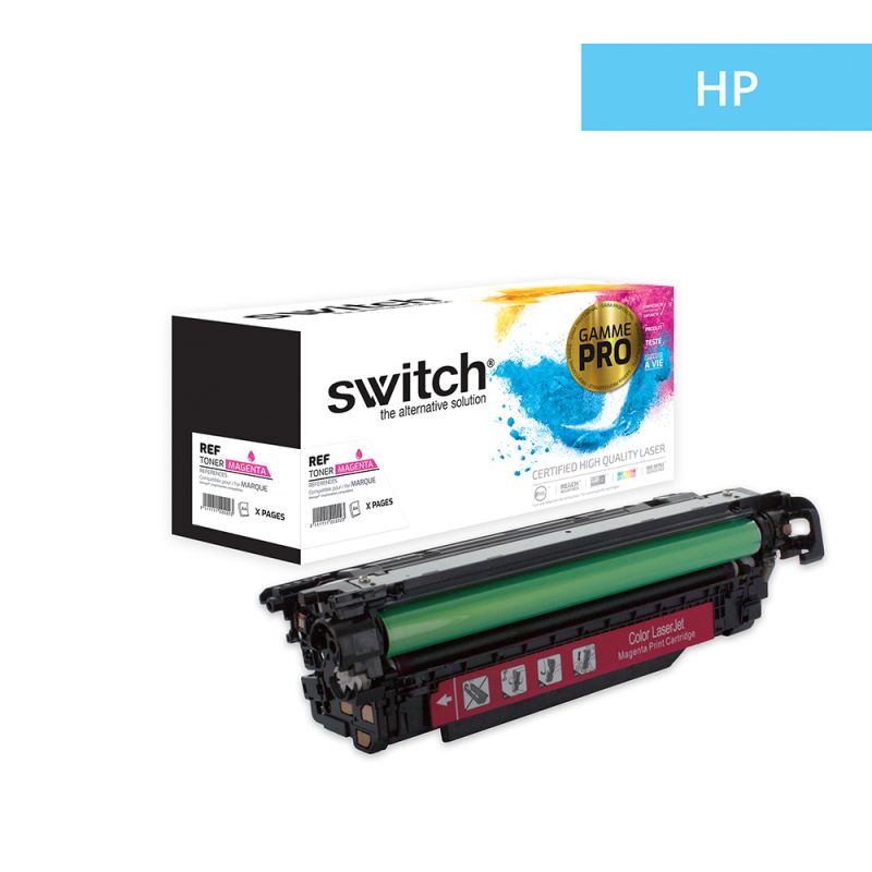 Hp 507A - SWITCH Toner 'Gamme PRO' équivalent à CE403A, 507A - Magenta