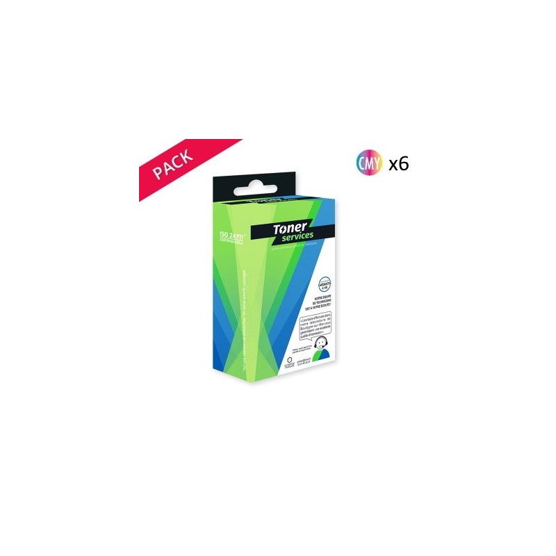 Epson T029 - Pack x6 jet d'encre équivalent à T029 - Tricolor