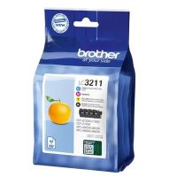 Brother 3213 - Pack x 4 cartuchos de inyección de tinta original LC3211VALDR - Negro Cian Magenta Amarillo