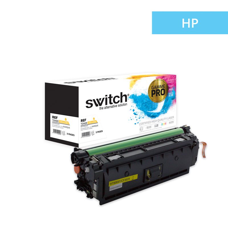 Hp 508XY - SWITCH Tóner 'Gama PRO' equivalente a CF362X, 508X - Amarillo