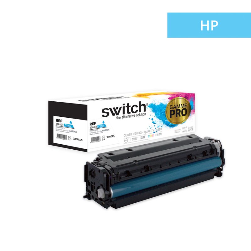 Hp 304A - SWITCH 'Gamme PRO’ CC531A, 304A, 318, 418, 718C compatible toners - Cyan
