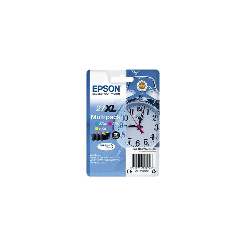 Epson T2715 - Pack x 3 Tintenstrahl Original C13T27154012 - Cyan Magenta Yellow