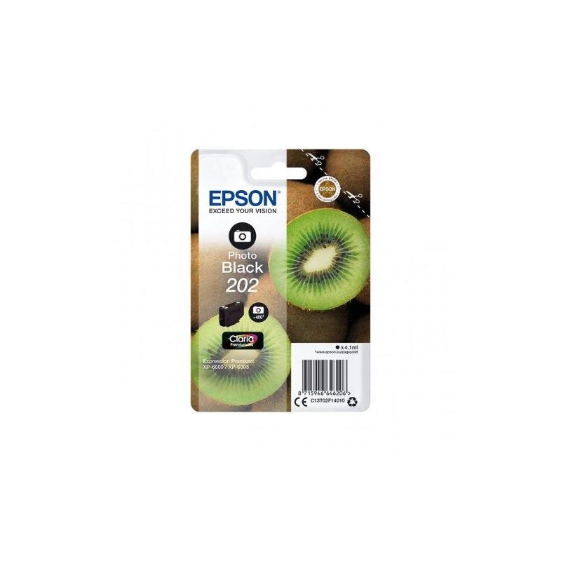 Epson 202 - Cartucho de inyección de tinta original C13T02F14010 - Negro foto