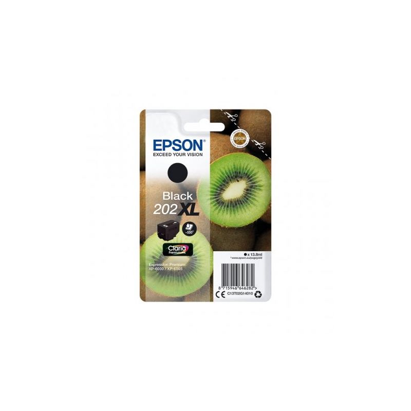 Epson 202XL - Cartucho de inyección de tinta original C13T02G14010 - Negro