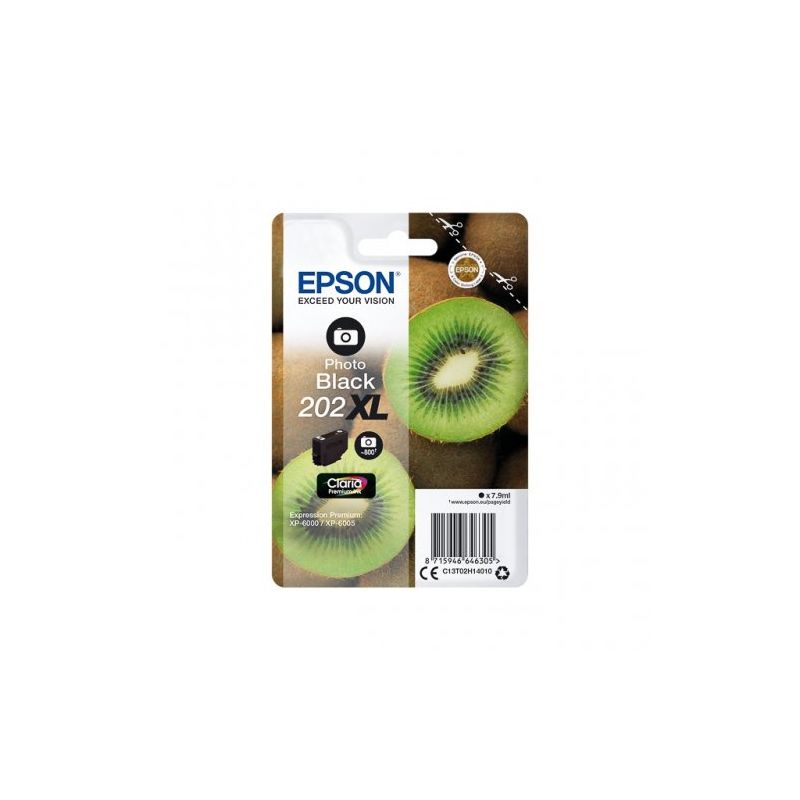 Epson 202XL - Cartucho de inyección de tinta original C13T02H14010 - Negro foto