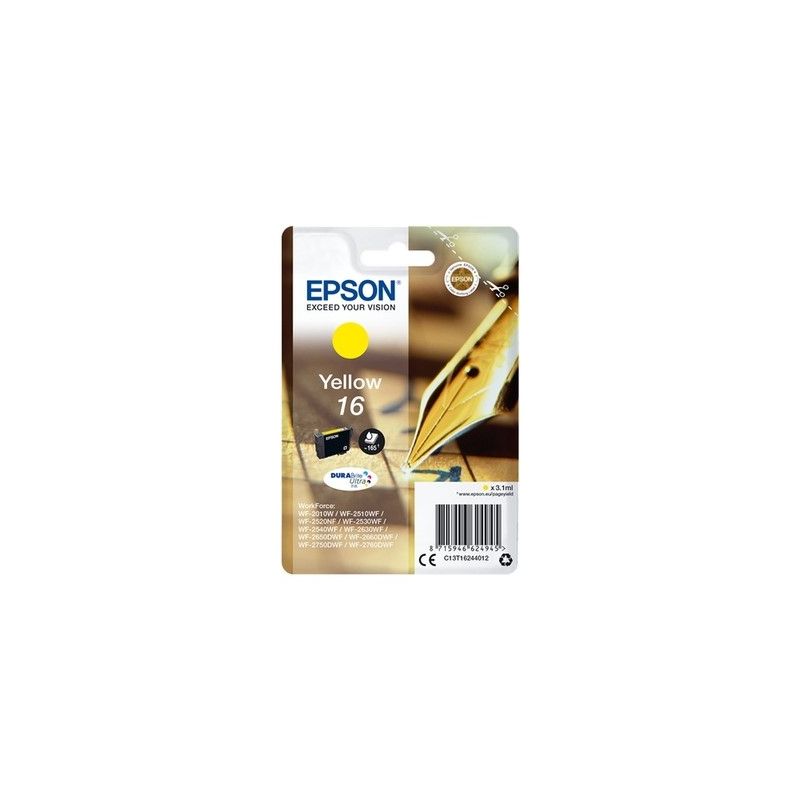 Epson T1624 - cartouche jet d'encre originale T162440 - Yellow