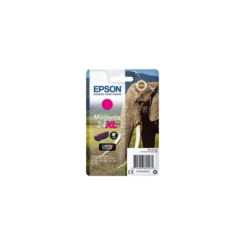 Epson 24XL - cartuccia a getto d’inchiostro originale C13T24334012 - Magenta