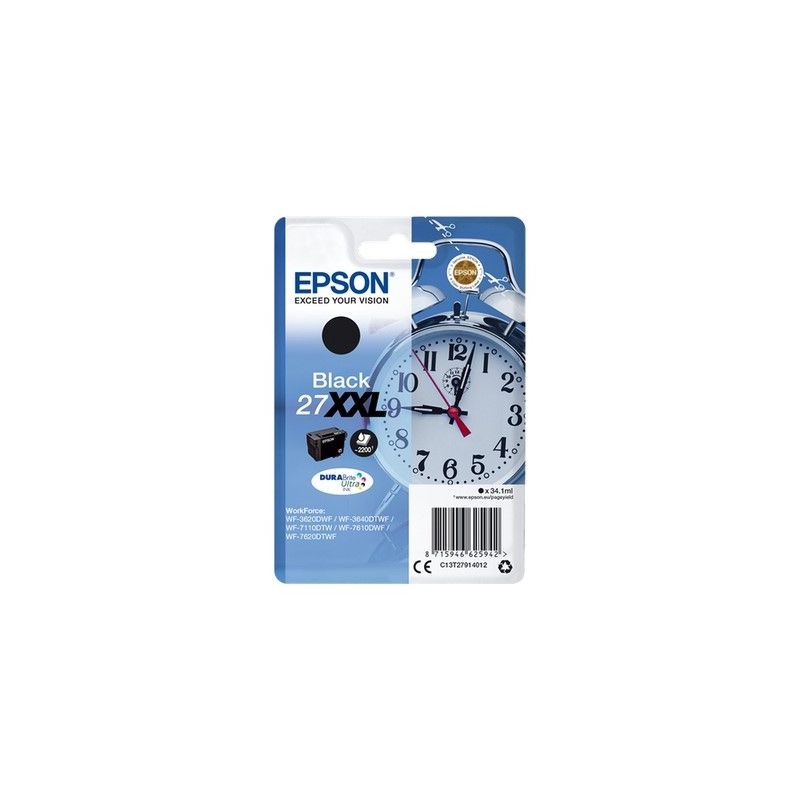 Epson T2791 - Cartucho de inyección de tinta original T279140 - Negro