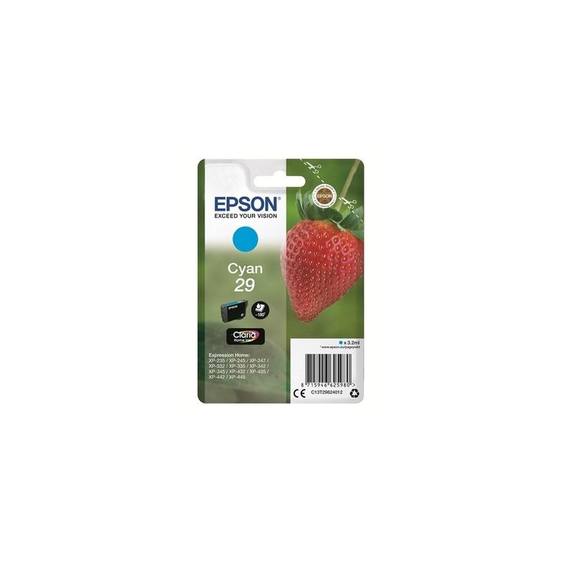 Epson T2982 - cartuccia a getto d’inchiostro originale T298240 - Ciano