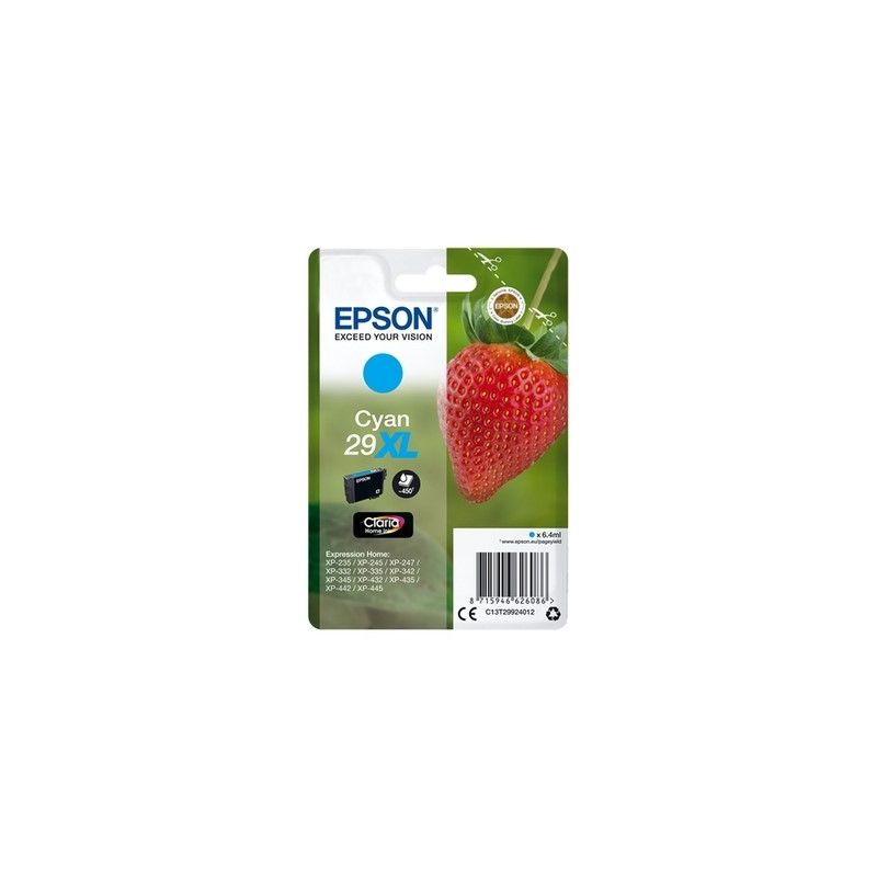 Epson 29XL - Original-Tintenstrahlpatrone C13T29924012 - Cyan