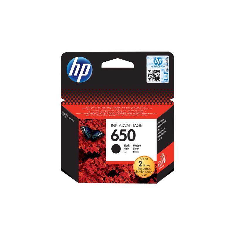 Hp 650 - cartouche jet d'encre originale CZ101AE - Black