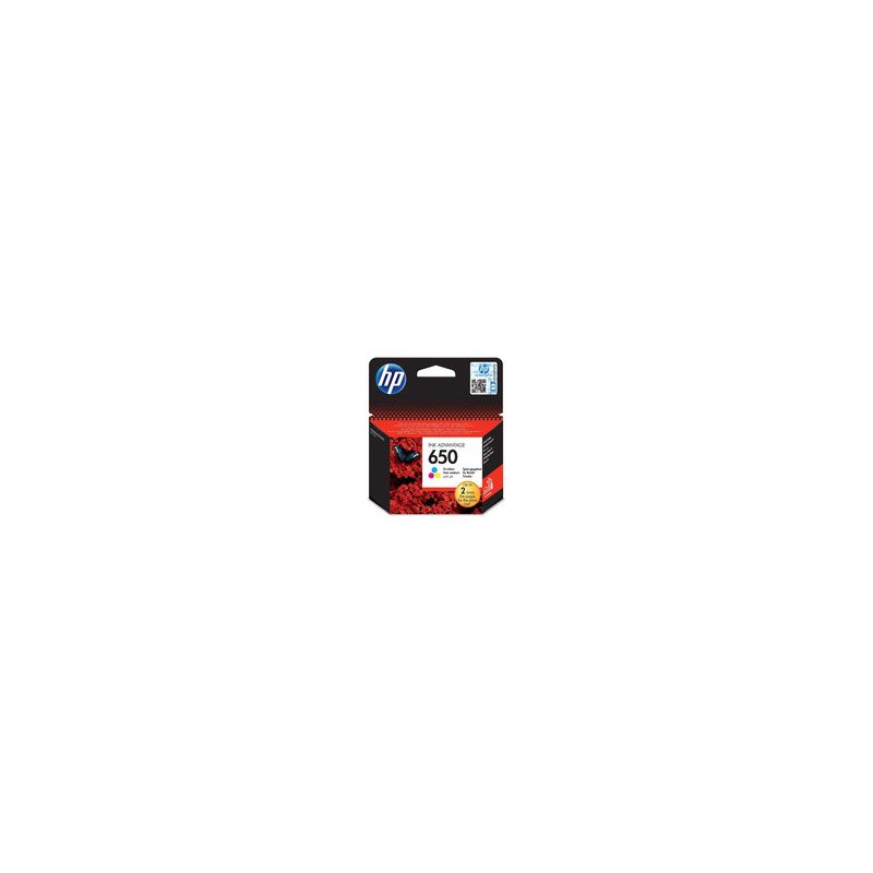 Hp 650 - Cartucho de inyección de tinta original CZ102AE - Tricolor