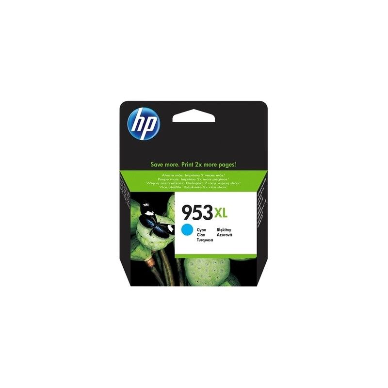 Hp 953XL - cartouche jet d'encre originale F6U16AE - Cyan