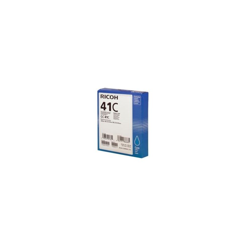 Ricoh GC-41 - Cartucho de inyección de tinta original 405762, GC41C - Cian