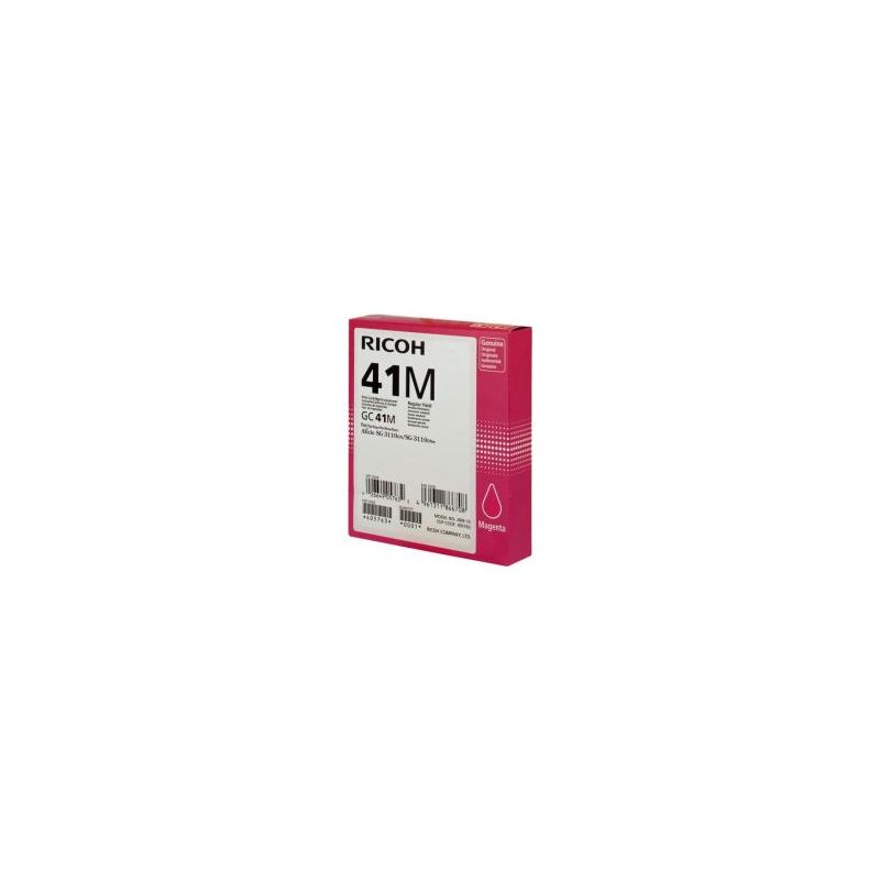 Ricoh GC-41 - Cartucho de inyección de tinta original 405763, GC41M - Magenta