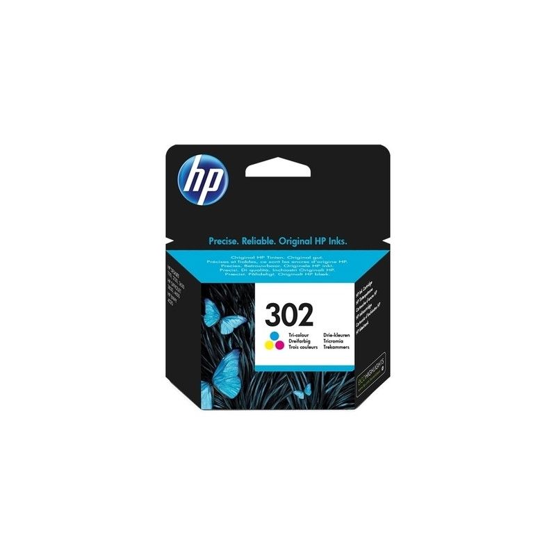 Hp 302 - cartuccia a getto d’inchiostro originale F6U65AE - Tricolore