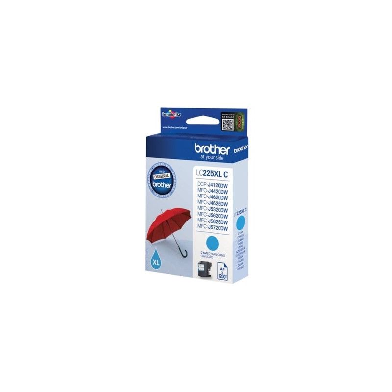 Brother 225 - LC225XLC original inkjet cartridge - Cyan