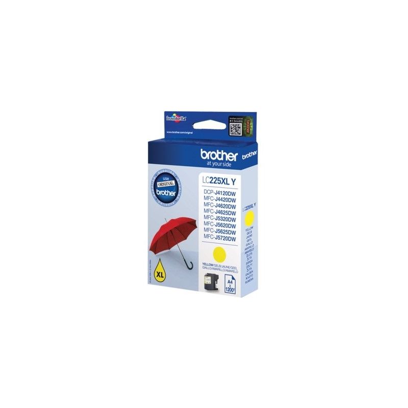 Brother 225 - LC225XLY original inkjet cartridge - Yellow